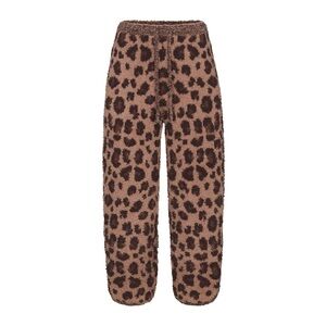 NWT SKIMS Cozy Fairisle kids Sienna Leopard Print 4/5